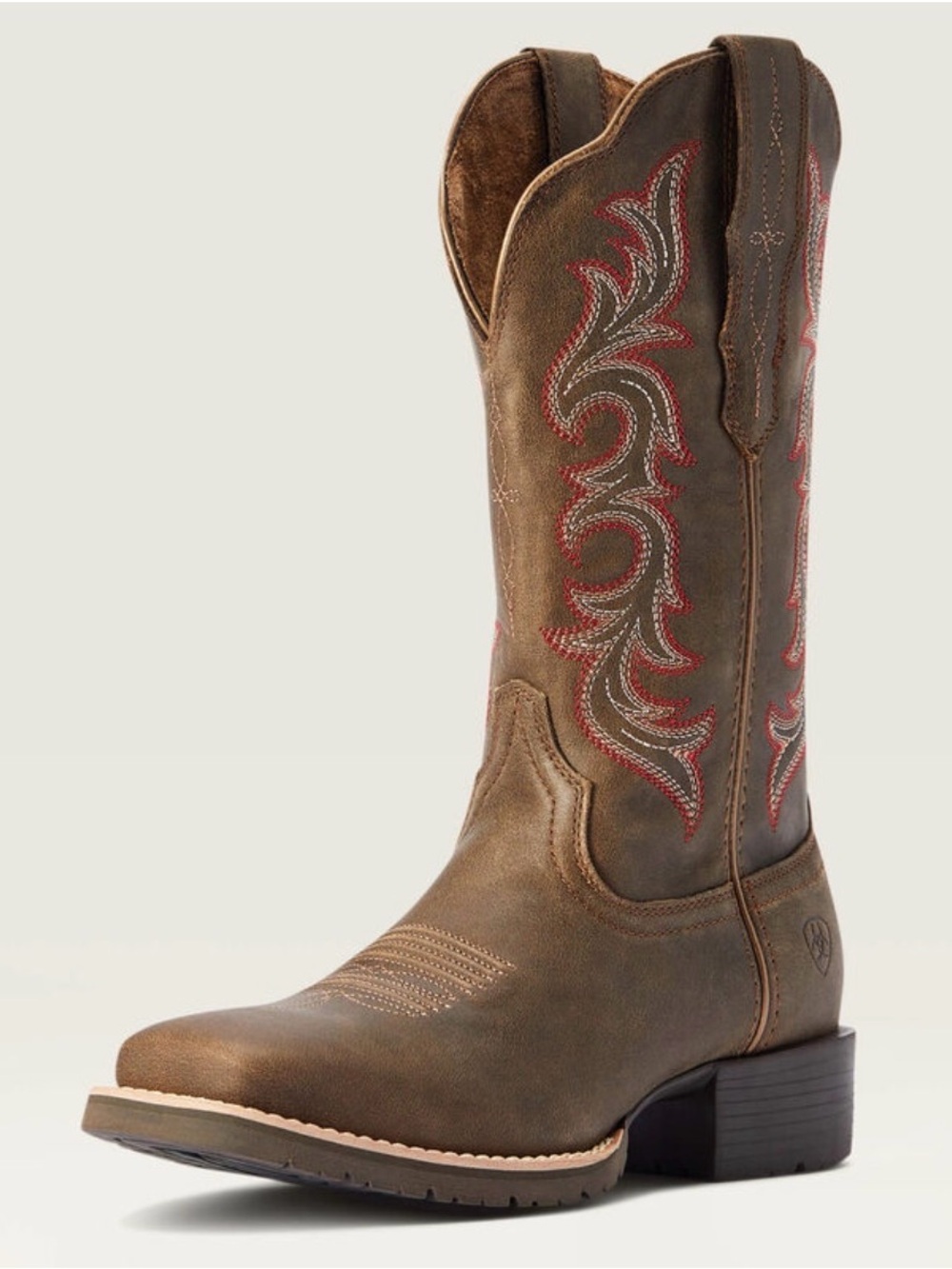 Hybrid Rancher StretchFit Western Boot Pebble